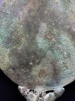 Old Historic Greek Kushan Times Antiquity 1st Century AD Ancient Bronze Mirror