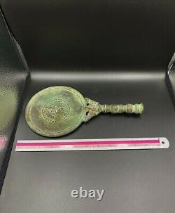 Old Historic Greek Kushan Times Antiquity 1st Century AD Ancient Bronze Mirror