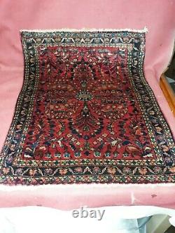 Old Or Antique Small Oriental Rug Carpet Mat