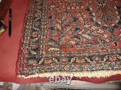 Old Or Antique Small Oriental Rug Carpet Mat