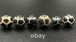 Old Phum Dzi Agate Beads Nepalese Tibetan India Himalayan Spiritual Antiquity