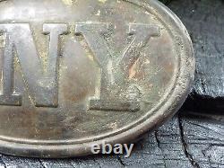 Old Rare Vintage Antique Civil War Style Relic Belt Buckle with Free Case