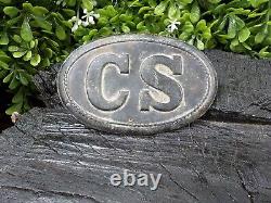 Old Rare Vintage Antique Civil War Style Relic Confederate CS Belt Buckle