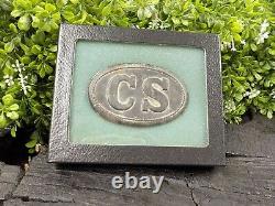 Old Rare Vintage Antique Civil War Style Relic Confederate CS Belt Buckle