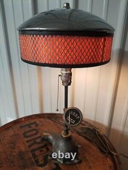 Old Stempunk Lamp Chevrolet Antique Vintage 19.5 x 10 Inches