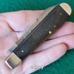 Old Vintage Antique Challenge Bridgeport Large Horn Swell End Jack Pocket Knife