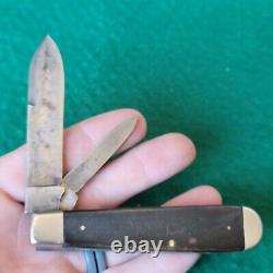 Old Vintage Antique Challenge Bridgeport Large Horn Swell End Jack Pocket Knife