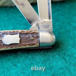 Old Vintage Antique Estate Solingen Germany Stag Stockman Folding Pocket Knife