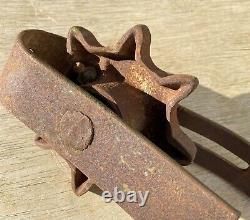 Old Vintage Antique Heavy Iron Sprocket Chain Drive Gear Use or Steampunk Art