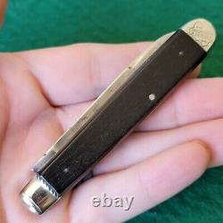 Old Vintage Antique John Primble India Steel Works Fancy Ebony Jack Pocket Knife
