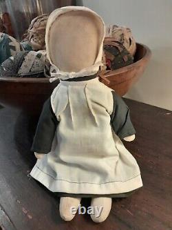 Old Vintage Antique Lancaster Pa Amish Rag Doll. Aafa