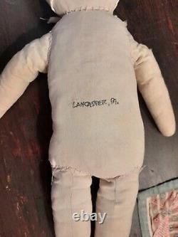 Old Vintage Antique Lancaster Pa Amish Rag Doll. Aafa