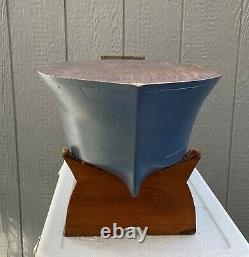 Old Vintage Antique Nautical Carved Wooden Model Pond (Motor) Boat Ship Toy