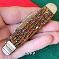 Old Vintage Antique Robeson Pocketeze Fancy Bone Jack Pocket Knife