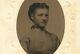 Old Vintage Antique Tintype Photo Beautiful Young Lady Teen Girl with Lace Collar