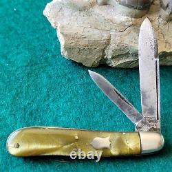 Old Vintage Antique Ulster New York Celluloid Dogleg Jack Pocket Knife