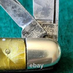 Old Vintage Antique Ulster New York Celluloid Dogleg Jack Pocket Knife