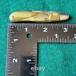 Old Vintage Antique Ulster New York Celluloid Dogleg Jack Pocket Knife