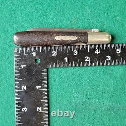 Old Vintage Antique Waterville Ebony Lockback Folding Pocket Knife