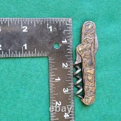 Old Vintage Antique Wester Bros Germany Embossed Bartenders Folding Pocket Knife