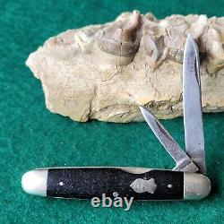 Old Vintage Antique Winchester Trademark 2665 Ebony Equal End Jack Pocket Knife