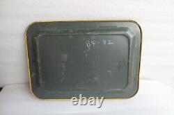 Old Vintage Iron Tin Serving Tray Beer / Drinks Tray Antique Collectible BR-82