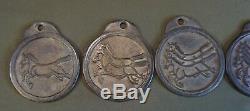 Old Vintage Korean Undercover Law Officer Badge Iron MaPae Compete Set of 5