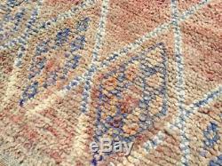 Old Vintage Moroccan Handmade Berber Rug Zayane Carpets Wool Rug 8'3x 5'9'