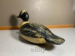 Old Vintage Wooden Duck Decoy MASON Bufflehead