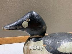 Old Vintage Wooden Duck Decoy MASON Diver COMMON GOLDENEYE