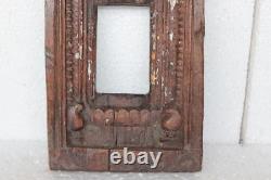 Old Vintage Wooden Wall Frame Rare Antique Carved Decorative Collectible Pf-39