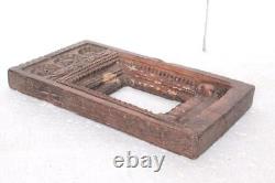 Old Vintage Wooden Wall Frame Rare Antique Carved Decorative Collectible Pf-39