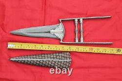 Old antique vintage Mughal Rajput/Maratha warrior steel blade katar/tiger knife