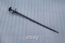 Old antique vintage Mughal Rajput firangi /kirch wootz blade suryavansi hilt