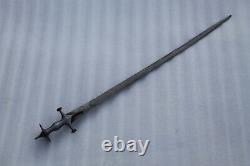 Old antique vintage Mughal Rajput firangi /kirch wootz blade suryavansi hilt