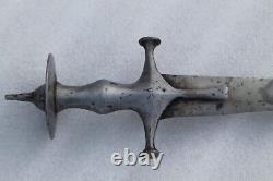 Old antique vintage Mughal Rajput firangi /kirch wootz blade suryavansi hilt