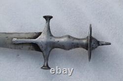 Old antique vintage Mughal Rajput firangi /kirch wootz blade suryavansi hilt