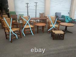 Old hickory Adirondack rustic bar stools porch camp furniture dresser table beds