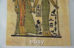 Old painting papyrus? Egyptian Beautiful antique ancient Unique Extremely rare