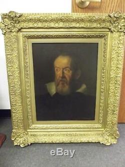 Original 1624 Galileo Galilei Antique Old Master Oil Painting Justus Sustermans