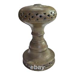 Original 1850's Old Antique Vintage Very Rare Brass Footrest / Diya, Collectible