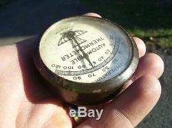 Original 1940' s 1950' s Vintage Accessory Automobile visor Thermometer gm bombs