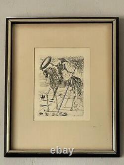 Original Salvador Dali Antique Lithograph Etching Old Vintage Modern Abstract