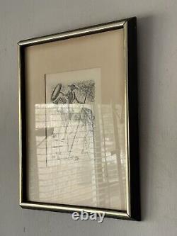 Original Salvador Dali Antique Lithograph Etching Old Vintage Modern Abstract