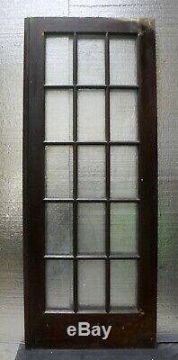 Pair 60x77 Antique Vintage Old French Double Door Wood Wooden Window Glass Lite