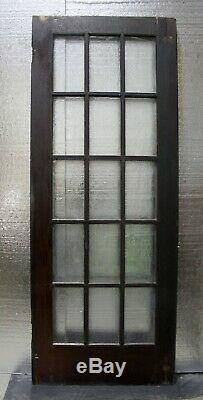 Pair 60x77 Antique Vintage Old French Double Door Wood Wooden Window Glass Lite