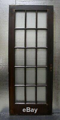 Pair 60x77 Antique Vintage Old French Double Door Wood Wooden Window Glass Lite