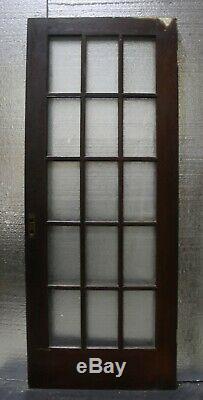 Pair 60x77 Antique Vintage Old French Double Door Wood Wooden Window Glass Lite