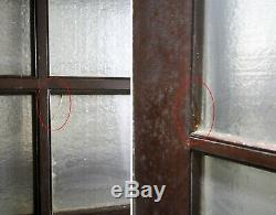 Pair 60x77 Antique Vintage Old French Double Door Wood Wooden Window Glass Lite