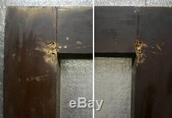 Pair 60x77 Antique Vintage Old French Double Door Wood Wooden Window Glass Lite